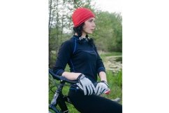 Young woman with bike Product Image 1
