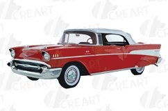 Vintage cars decor clip art. Watercolor classic cars nursery Product Image 11