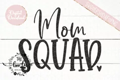 Mom Squad SVG EPS DXF PNG Motherhood Cut File Product Image 2