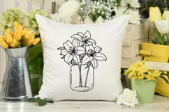 Mason Jar With Flower Svg, Flowers Svg, Mason Jar Svg, Product Image 7