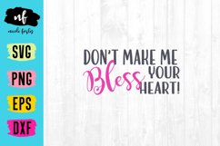 Bless Your Heart SVG Cut File Product Image 1