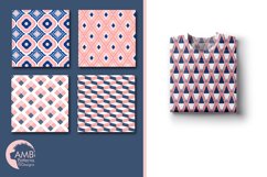Sophistication patterns, Pink Geometric papers AMB-1079 Product Image 5