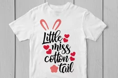 Little Miss Cotton Tail - Easter SVG EPS DXF PNG Cut File Product Image 3