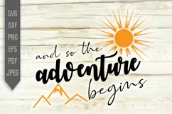 And So The Adventure Begins Svg. Newborn Baby Svg. Baby Bib. Product Image 3