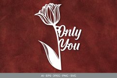 Only You Papercut SVG Product Image 1