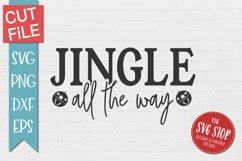 Jingle All The Way | Ladies Christmas T-shirt SVG Product Image 1