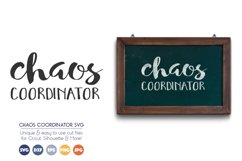 Chaos Coordinator - SVG Cut Files Product Image 1