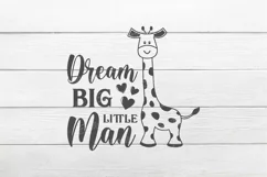 Dream big little man SVG, Cute Baby Sayings SVG, Baby svg, Product Image 2