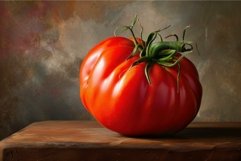 Smooth Big red tomato. Generate Ai Product Image 1