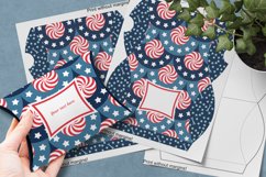 Printable Small Pillow Box for Patriotic Holidays Gifts Product Image 2