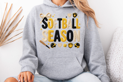 Softball Season Faux Knit PNG Product Image 6