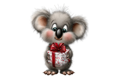 Funny Christmas Koala PNG Bundle Product Image 10