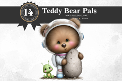 Baby Teddy Bears in Jobs Clipart PNG Set Product Image 10