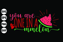 you are one in a melon Svg, Funny Valentine Svg Product Image 1
