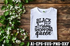 Black Friday Shopping Queen Svg Cut Files Creative Art Product Image 2