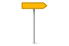 Realistic Road Sign, Vector Set. Product Image 12