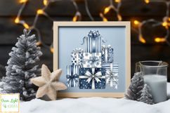 Blue Winter Christmas Clipart, Cold Christmas Graphics PNG Product Image 9