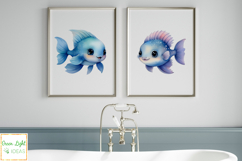 Cute Sea Animals Clipart, Ocean Creatures Graphics Product Image 9