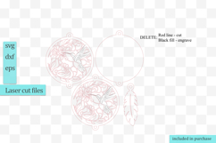 Hummingbird Suncatcher Ornament svg Product Image 3