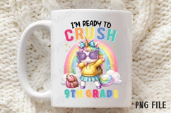 9TH Back to School Unicorn Sublimation Product Image 3