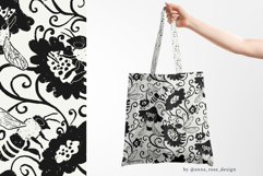 Midnight Hive - Seamless Honeybee Floral Patterns Collection Product Image 12