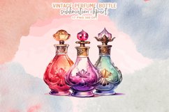 Vintage Perfume Bottles Sublimation Clipart Product Image 10