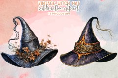 Vintage Witch Hat Sublimation Clipart Product Image 10