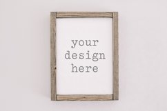 Wood Sign Mockup| Stock Photo| Flat Lay | Sublimation SVG Product Image 1