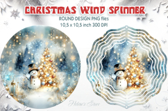 Cute Christmas designs Wind Spinner wrap sublimation BUNDLE Product Image 2
