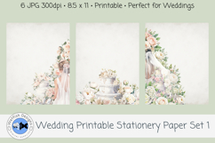 Printable Wedding Stationery Paper 1 Product Image 2