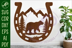 Horse Shoe Bear animal wall sign Product Image 1