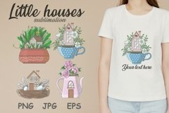 Little houses sublimation png, jpg, eps Product Image 1