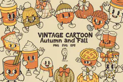 Vintage Autumn and Fall Cartoon Character Product Image 1