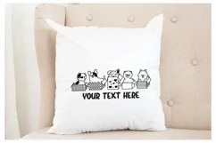 Cute Dogs SVG, Funny Cute dog box, dog cup, dog pocket Product Image 2