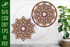Mandala wall sign, SVG circle sign Product Image 1