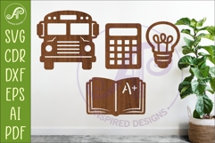 School Icons SVG Teacher Classroom Clipart 6 Product Image 1