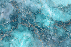 Turquoise Marble Texture with Gold Glitter Accents JPG Product Image 1