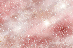 Pink Cosmic Nebula Swirl Bright Stars Glitter Background Product Image 1