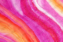 Pink Orange Watercolor Diagonal Swirl Glitter Background Product Image 1
