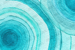 Aqua Watercolor Concentric Rings Abstract Background Product Image 1