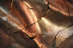Iridescent Cracked Metallic Rose Gold Texture Background Product Image 1
