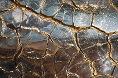 Silver Gunmetal Cracked Metallic Gold Glitter Texture Product Image 1