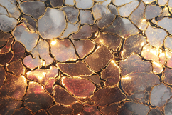Dark Metallic Gold Veins Cracked Texture Macro Background Product Image 1