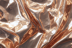 Light Gold Crumpled Metallic Fabric Foil Abstract Texture Product Image 1