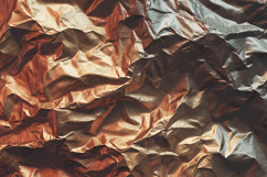 Bronze Silver Crumpled Metallic Foil Texture Background Product Image 1