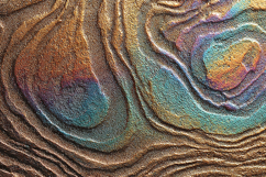 Iridescent Metallic Swirl Texture with Gold Highlights Product Image 1