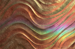 Embossed Iridescent Metallic Wave Texture Background Product Image 1