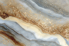Gold Grey Agate Marble with Glitter Texture Background Product Image 1