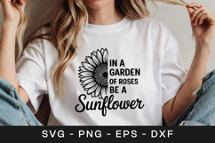 Be a Sunflower Garden Quote SVG PNG Product Image 1