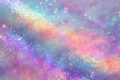 Rainbow Holographic Glitter Background for Craft Projects Product Image 1
